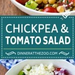 Chickpea Salad Recipe | Chickpea and Tomato Salad | Chickpea Avocado Salad | Summer Salad #salad #summer #recipes #dinneratthezoo