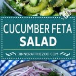 Cucumber Feta Salad Recipe | Cucumber Salad | Feta Cheese Salad | Summer Salad #salad #cucumber #dinneratthezoo