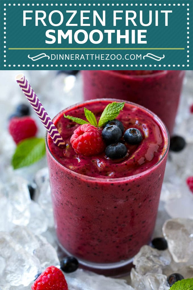 Frozen Fruit Smoothie | Berry Smoothie | Healthy Smoothie #fruit #smoothie #drink #dinneratthezoo