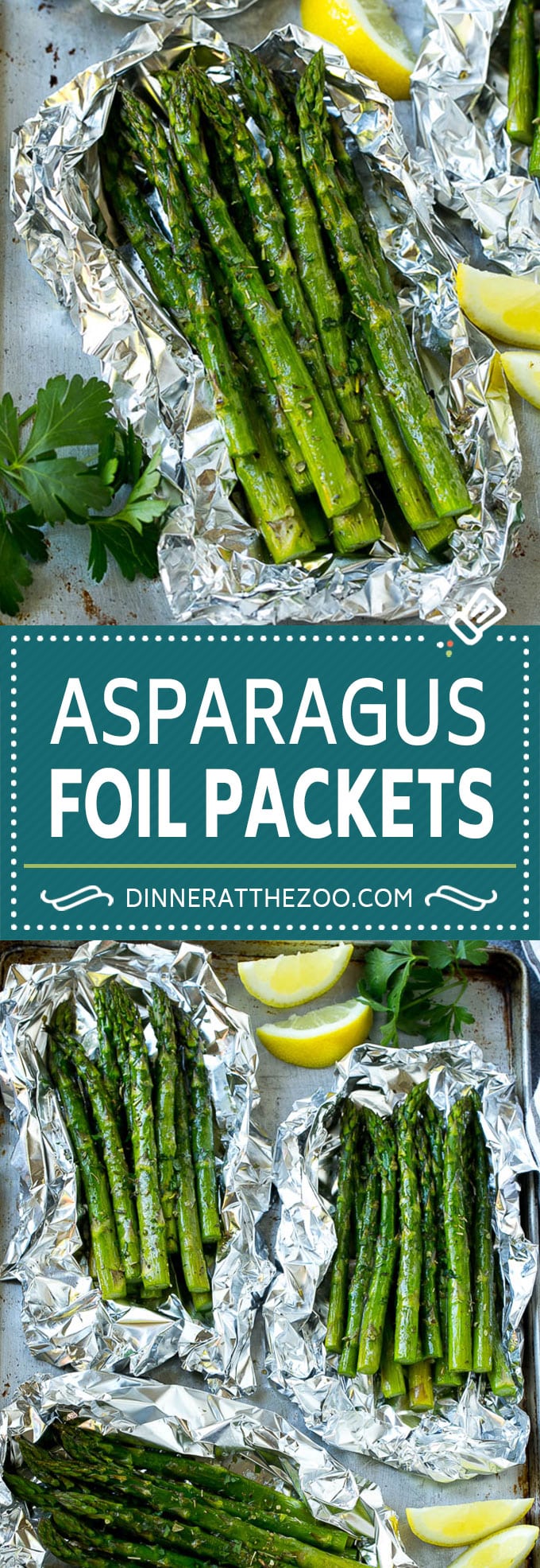 Grilled Asparagus in Foil - Dinner at the Zoo