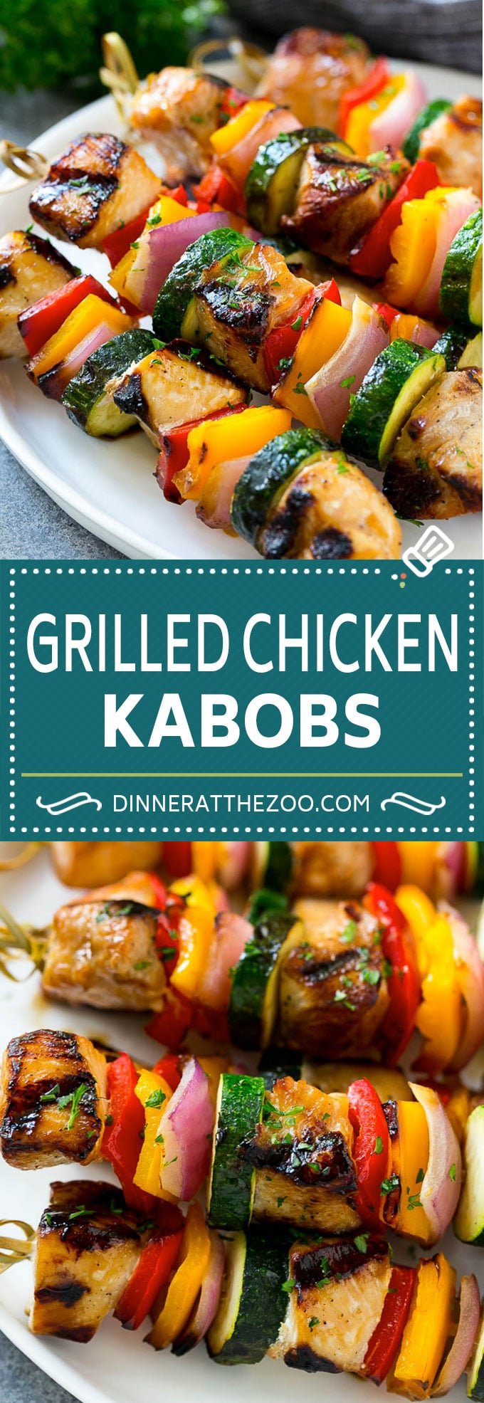 Grilled Chicken Kabobs Recipe | Chicken and Vegetable Kabobs | Grilled Chicken Skewers #grilling #chicken #kabobs #dinner #dinneratthezoo