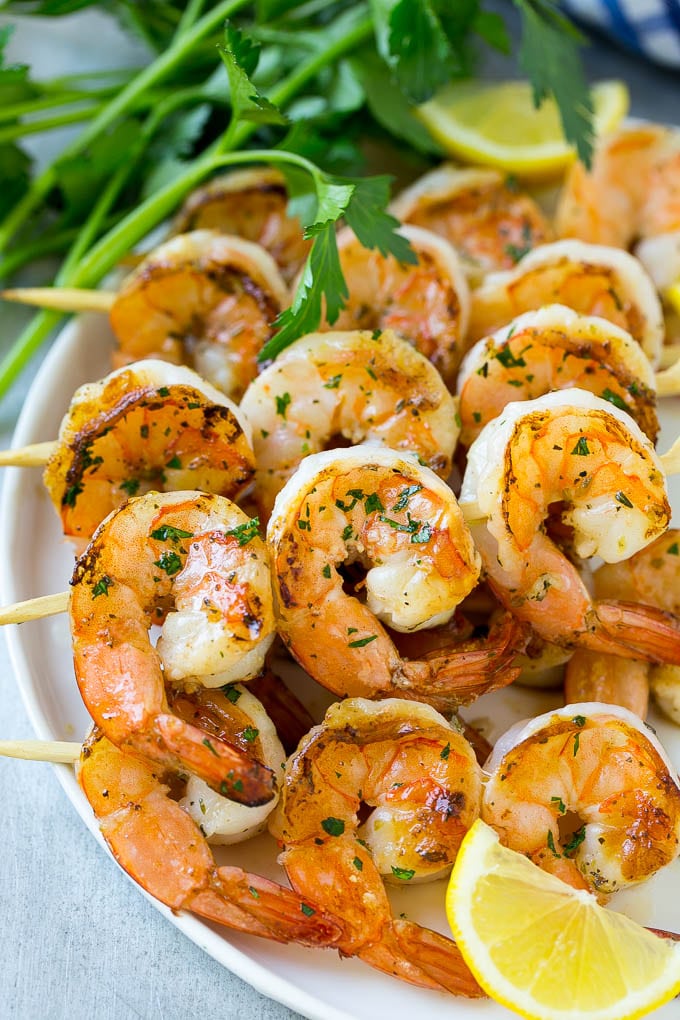 Grilled Jumbo Shrimp With Lemon-Herb Marinade Recipe