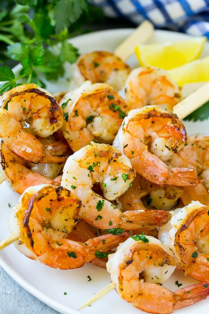 Grilled Shrimp Skewers - Dinner at the Zoo