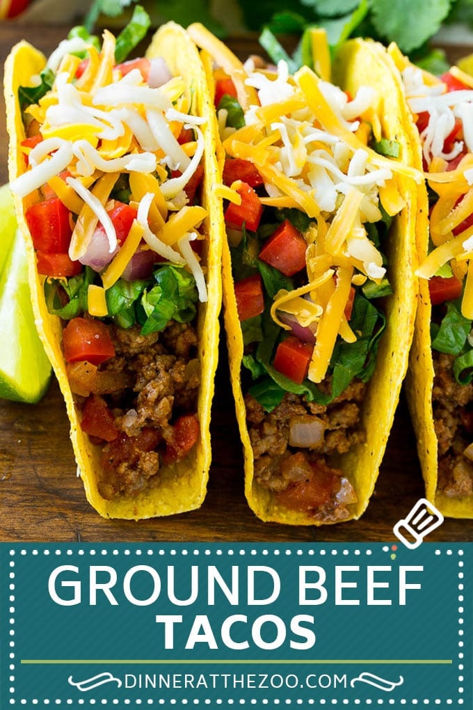 Ground Beef Tacos - Dinner at the Zoo