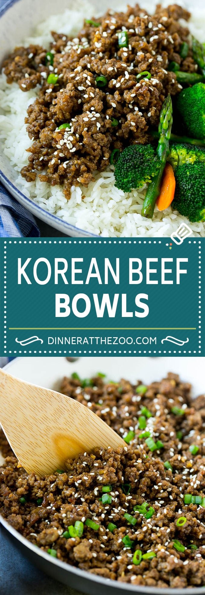 Korean Beef Bowls Recipe | Korean Ground Beef | Asian Beef Recipe | Rice Bowl #groundbeef #asianfood #rice #dinneratthezoo