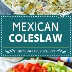 Mexican Coleslaw Recipe | Southwestern Coleslaw | Easy Coleslaw #coleslaw #mexicanfood #salad #dinneratthezoo