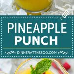 Pineapple Punch Recipe | Sparkling Punch | Fruit Punch | Pineapple Drink #pineapple #drink #dinneratthezoo