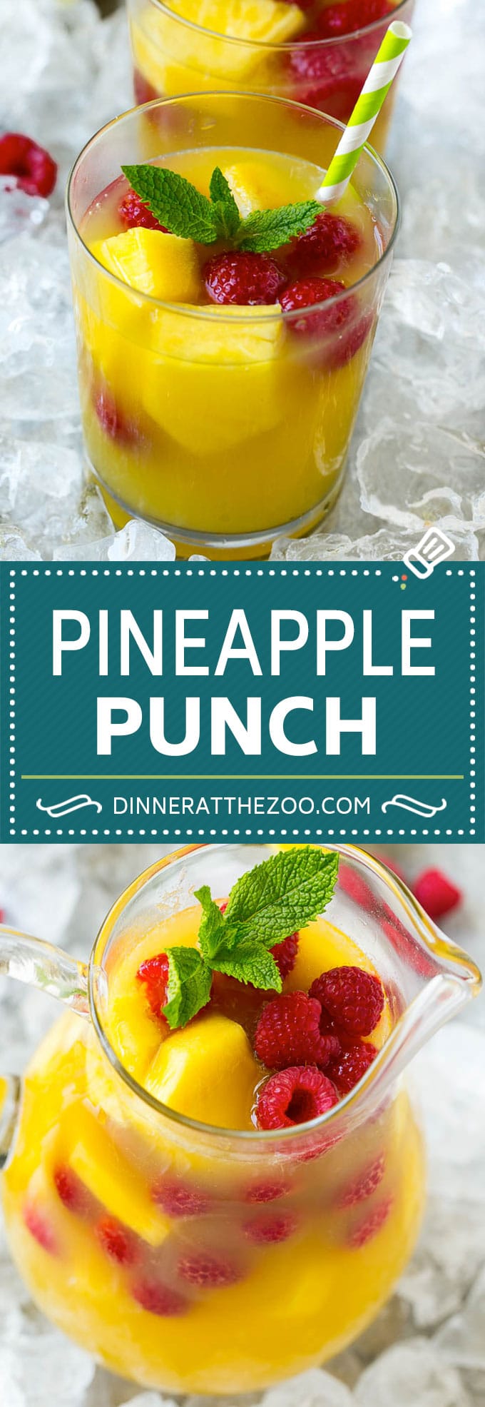 Pineapple Punch Recipe | Sparkling Punch | Fruit Punch | Pineapple Drink #pineapple #drink #dinneratthezoo