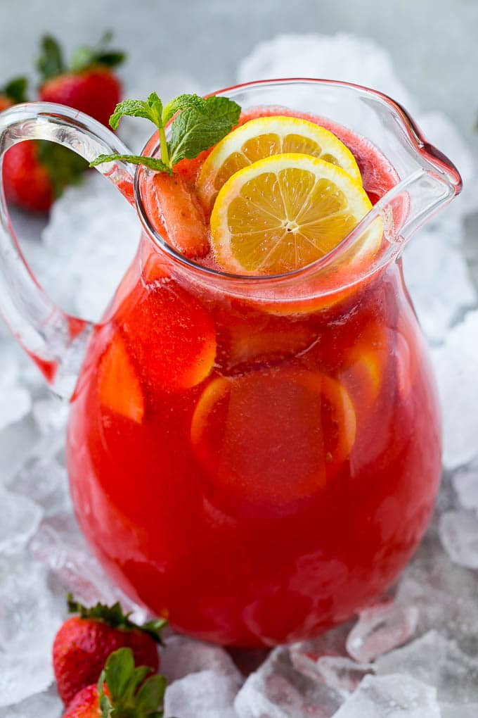 Easy Strawberry Lemonade Recipe - Feeding Your Fam