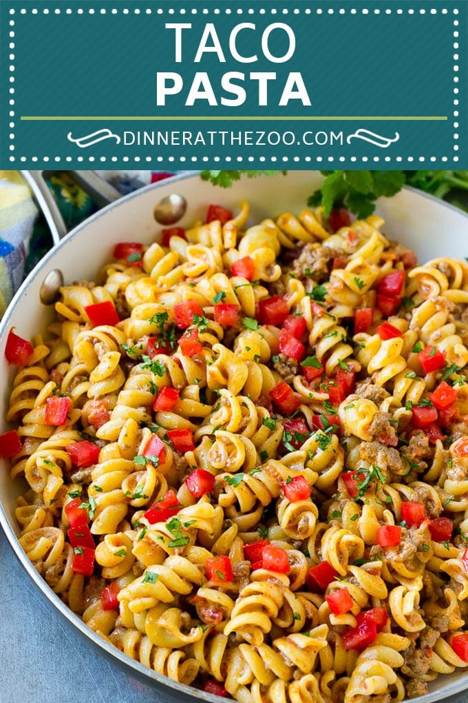 Taco Pasta Recipe | Cheesy Pasta | Mexican Pasta #taco #pasta #dinneratthezoo