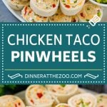 Taco Pinwheels Recipe | Pinwheel Sandwiches | Pinwheel Appetizer #sandwich #appetizer #taco #chicken #dinneratthezoo