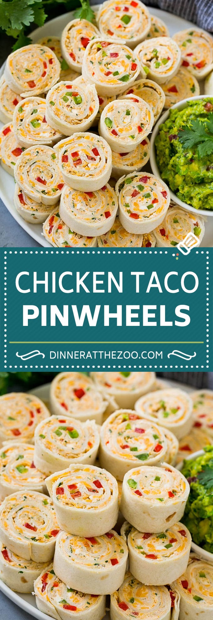 Taco Pinwheels Recipe | Pinwheel Sandwiches | Pinwheel Appetizer #sandwich #appetizer #taco #chicken #dinneratthezoo