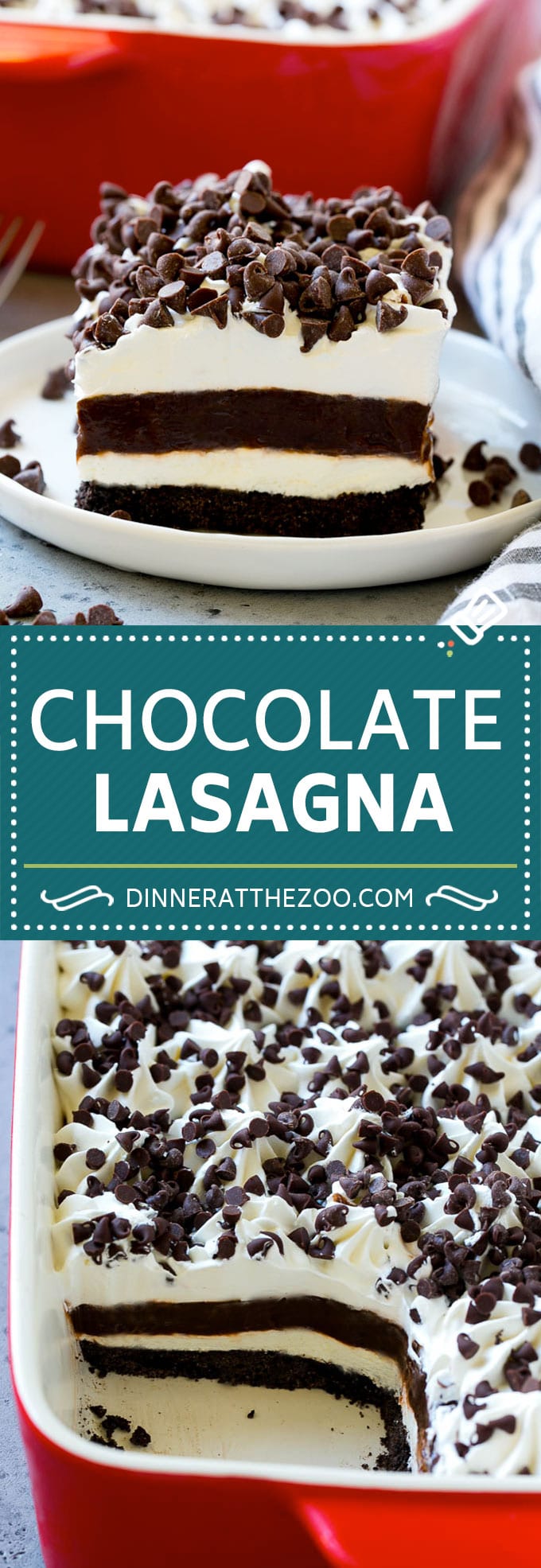 Chocolate Lasagna Recipe | No Bake Dessert | Chocolate Dessert #chocolate #dessert #nobake #sweets #dinneratthezoo