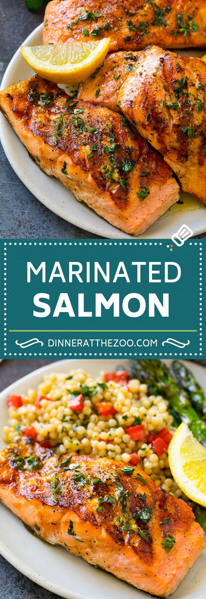 Marinated Salmon Recipe | Grilled Salmon | Garlic and Herb Salmon #salmon #grilling #marinade #fish #dinner #dinneratthezoo