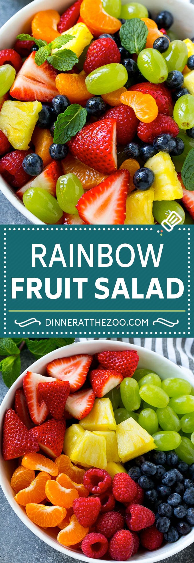 Rainbow Fruit Salad | Easy Fruit Salad | Healthy Fruit Salad #fruit #salad #healthy #dinneratthezoo