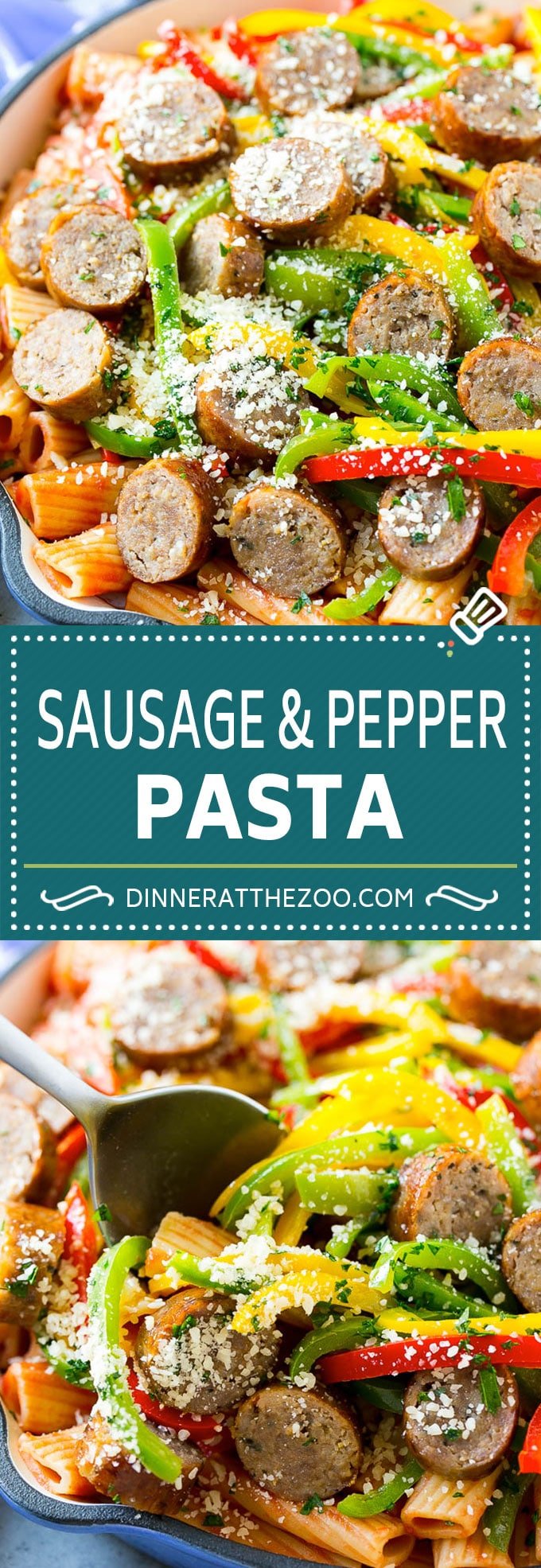 Sausage and Pepper Pasta Recipe | Italian Sausage Recipe | Sausage and Peppers | Easy Pasta #pasta #sausage #peppers #dinner #dinneratthezoo