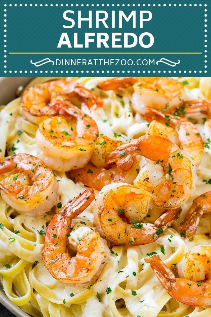 Shrimp Alfredo Recipe | Shrimp Alfredo Pasta | Shrimp Fettuccine Alfredo #shrimp #pasta #italianfood #dinneratthezoo