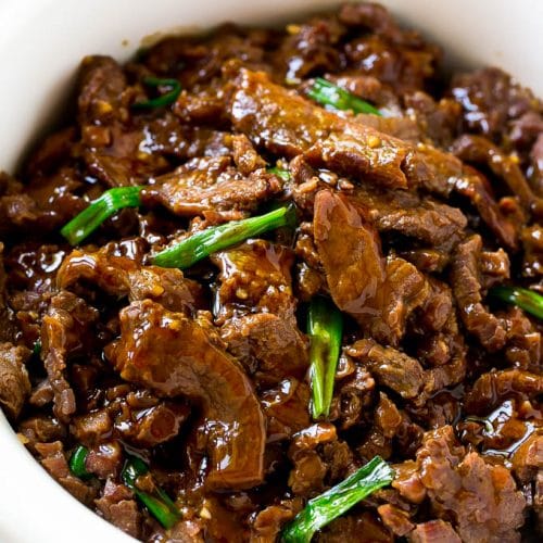 Slow Cooker Mongolian Beef - Dinner at the Zoo