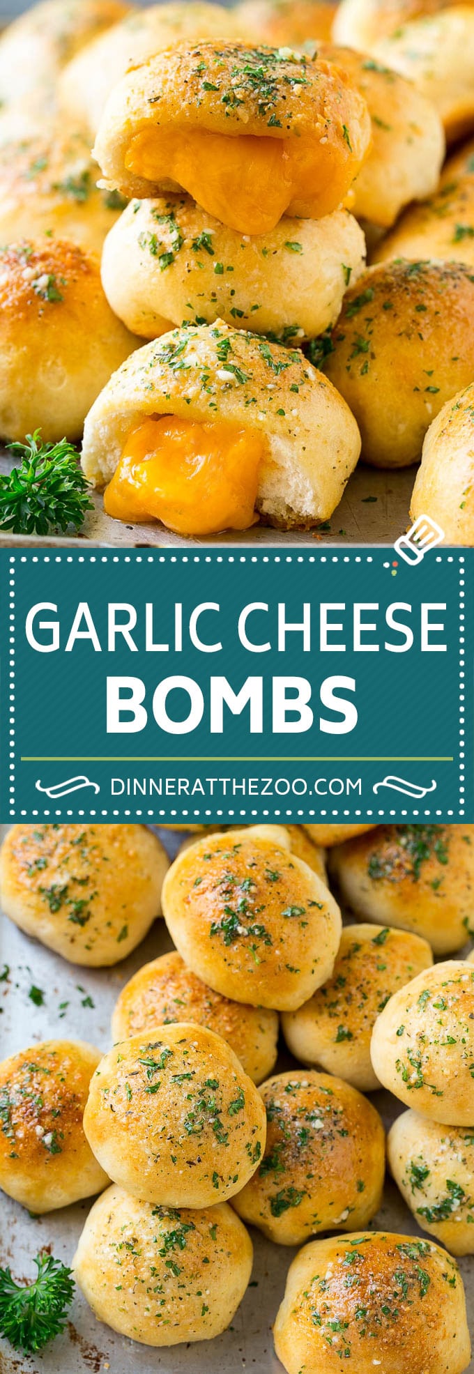 Cheese Bombs Recipe | Garlic Bread | Cheddar Bread #bread #cheese #appetizer #snack #garlicbread #dinneratthezoo