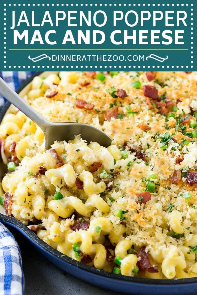 Jalapeno Popper Mac and Cheese Recipe | Bacon Macaroni and Cheese | Spicy Mac and Cheese | Jalapeno Mac and Cheese #jalapeno #bacon #pasta #macandcheese #dinner #dinneratthezoo #cheese