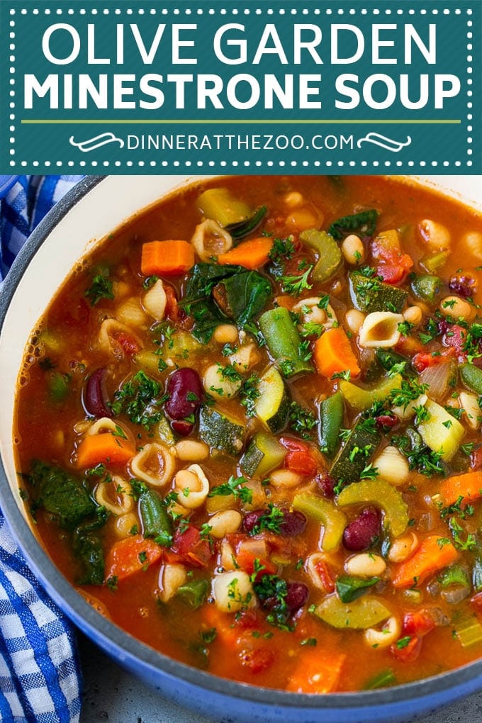 Olive Garden Minestrone Soup Recipe | Minestrone Soup | Copycat Recipe #minestrone #soup #italianfood #vegetarian #dinner #dinneratthezoo