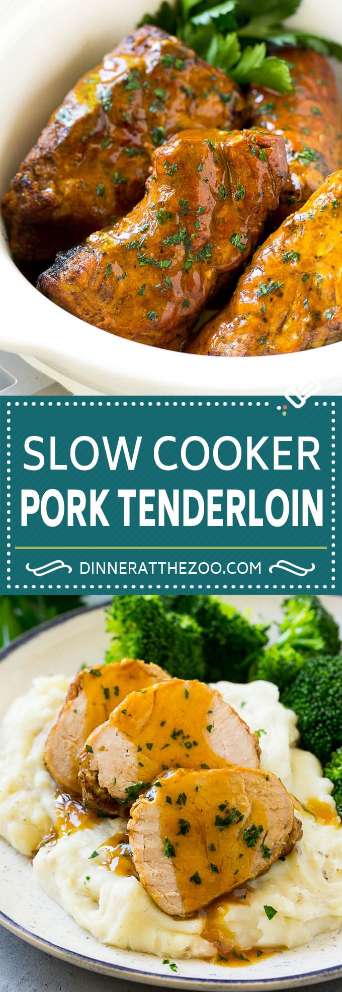 Slow Cooker Pork Tenderloin - Dinner at the Zoo