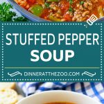 Stuffed Pepper Soup Recipe | Beef and Rice Soup | Stuffed Peppers #peppers #soup #beef #rice #dinner #dinneratthezoo