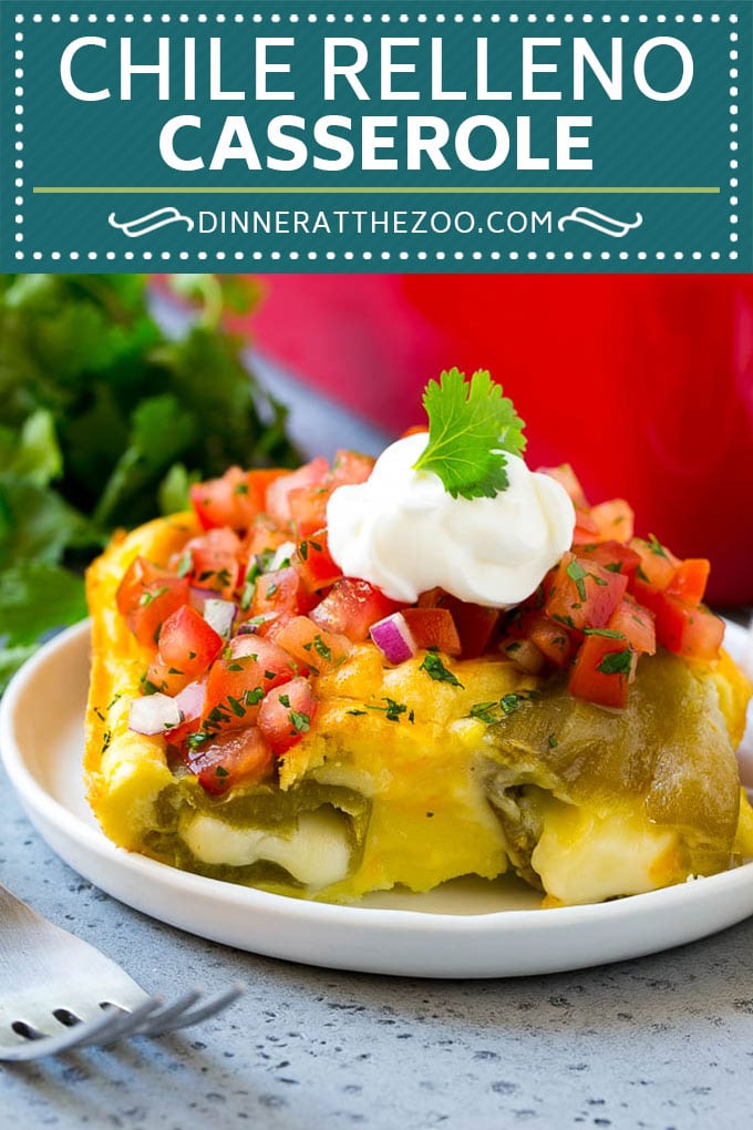 Chile Relleno Casserole Recipe | Baked Chile Rellenos | Mexican Casserole #casserole #chiles #mexican #cheese #dinner #dinneratthezoo