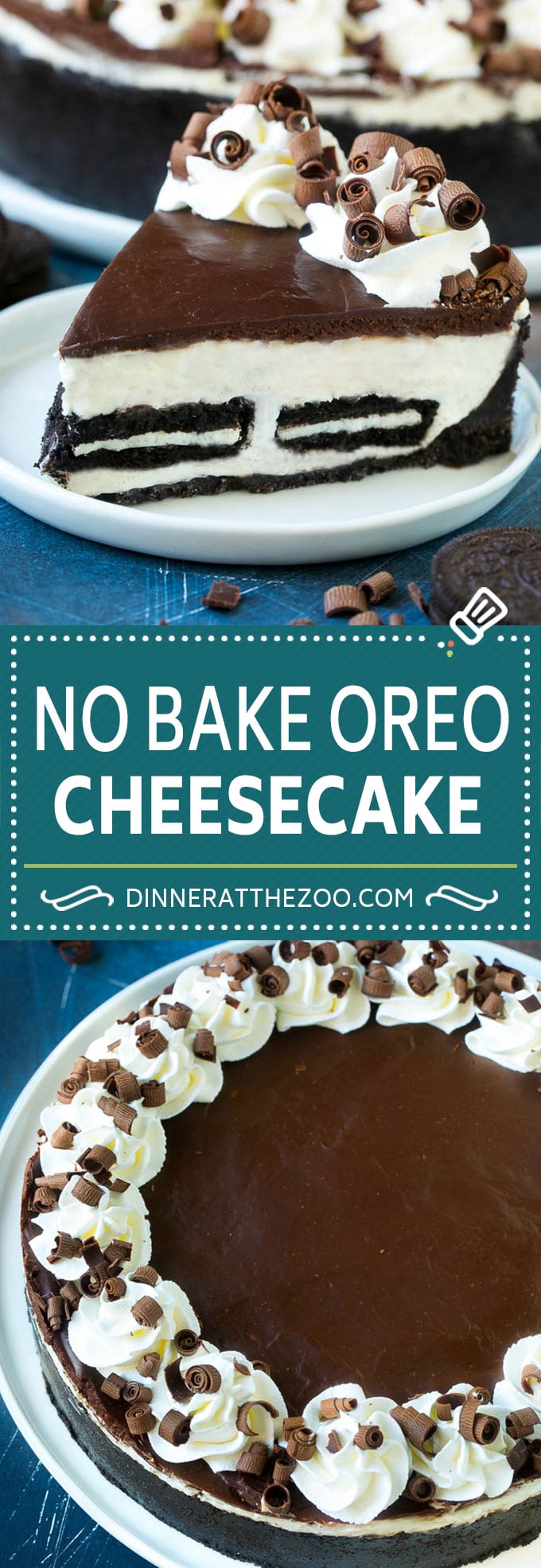 Oreo Cheesecake Recipe | No Bake Oreo Cheesecake | No Bake Cheesecake #cheesecake #oreo #chocolate #nobake #dessert #dinneratthezoo