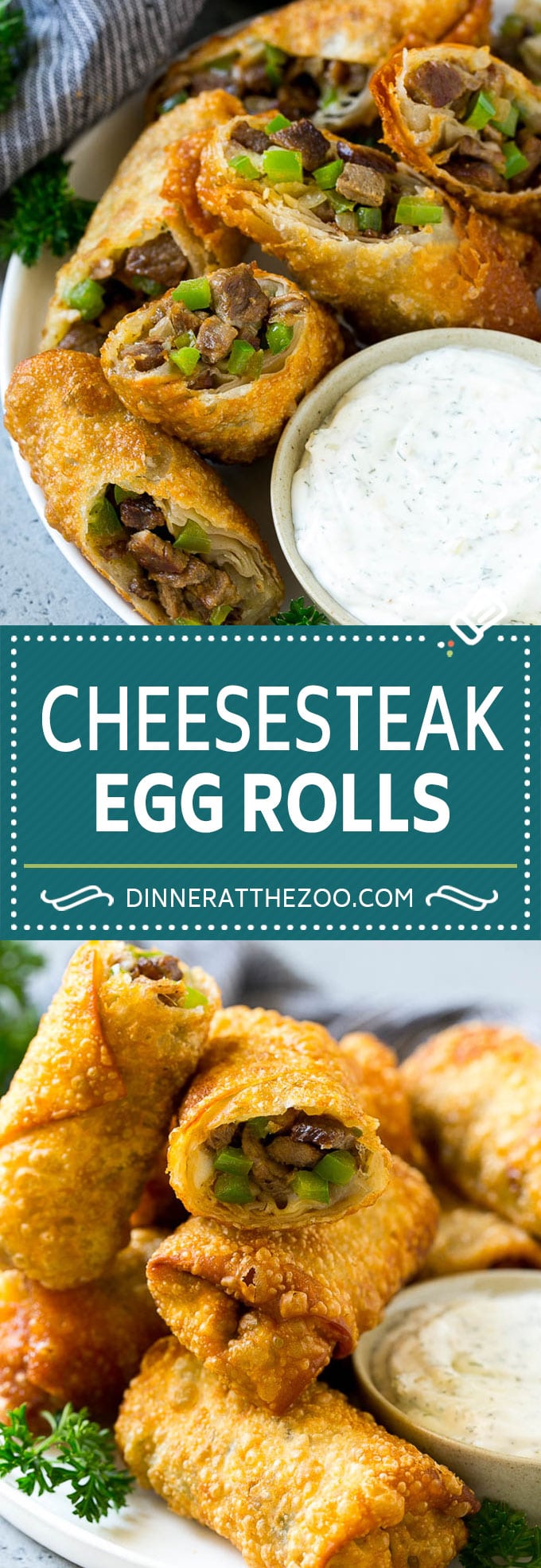 Philly Cheesesteak Egg Rolls | Beef Egg Rolls | Philly Cheesesteak Appetizer #steak #cheese #appetizer #snack #dinneratthezoo