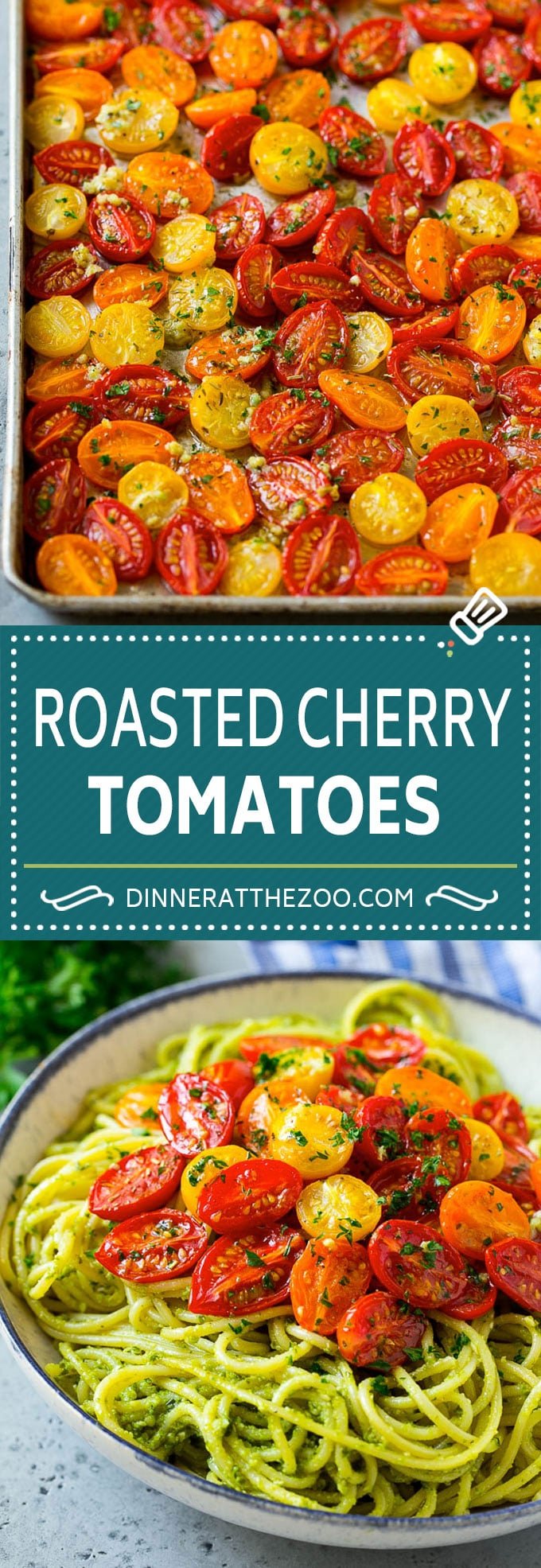 Roasted Cherry Tomatoes Recipe | Roasted Tomatoes #tomatoes #sidedish #glutenfree #cleaneating #healthy #dinner #dinneratthezoo