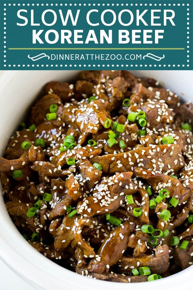 Slow Cooker Korean Beef Recipe | Korean Beef | Flank Steak Recipe #dinner #beef #slowcooker #crockpot #asian #dinneratthezoo