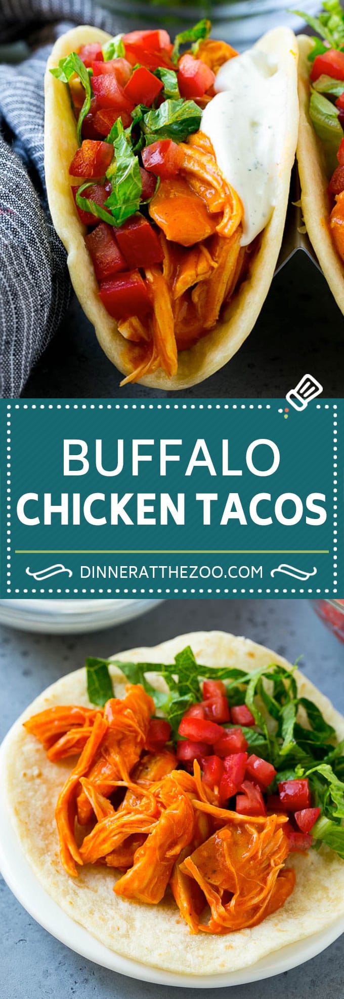 Buffalo Chicken Tacos | Chicken Taco Recipe | Spicy Chicken Tacos #tacos #tacotuesday #buffalochicken #chicken #ranch #dinner #dinneratthezoo