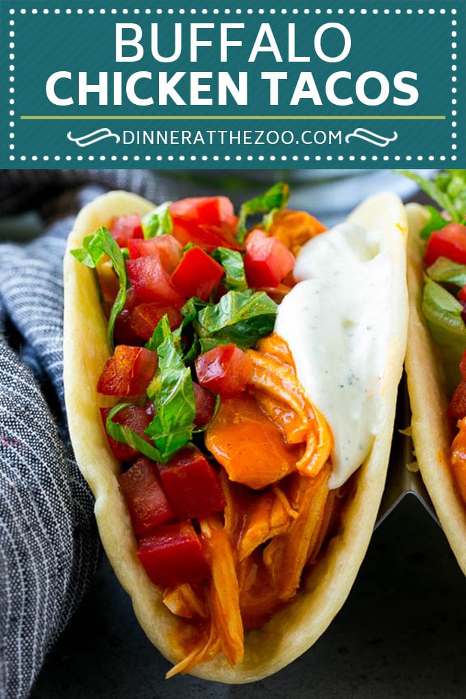 Buffalo Chicken Tacos | Chicken Taco Recipe | Spicy Chicken Tacos #tacos #tacotuesday #buffalochicken #chicken #ranch #dinner #dinneratthezoo