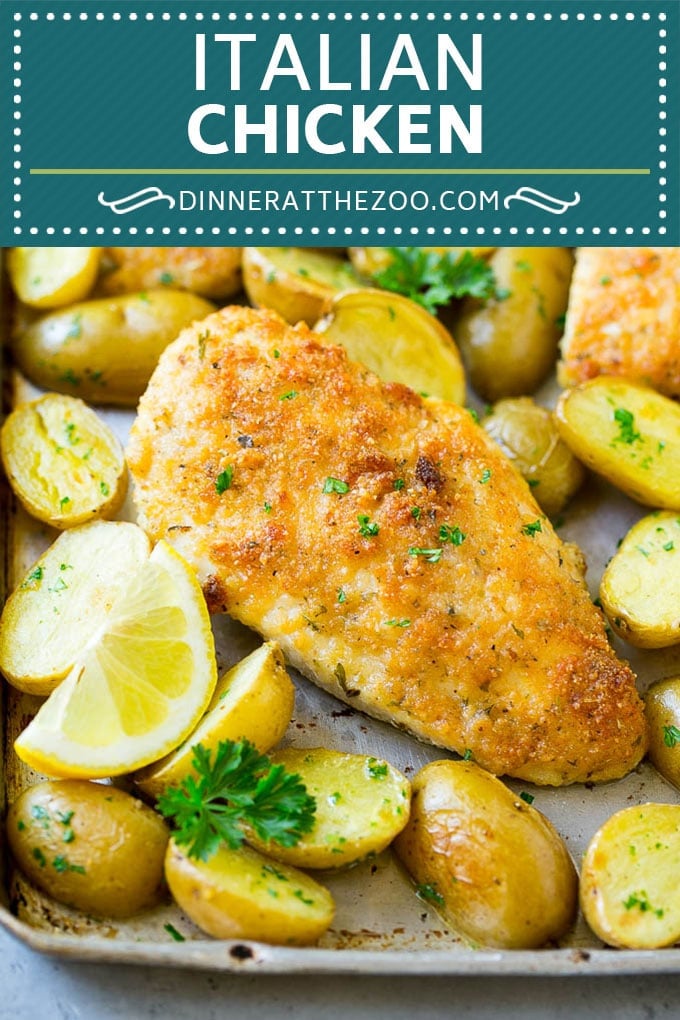 Italian Chicken Recipe | Sheet Pan Chicken | Baked Chicken #chicken #potatoes #dinner #dinneratthezoo