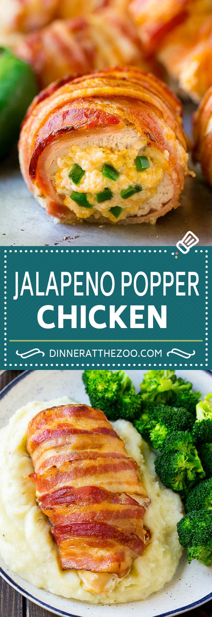 Jalapeno Popper Chicken Recipe | Bacon Wrapped Chicken | Stuffed Chicken | Low Carb Chicken #chicken #lowcarb #keto #bacon #jalapenos #cheese #dinner #dinneratthezoo