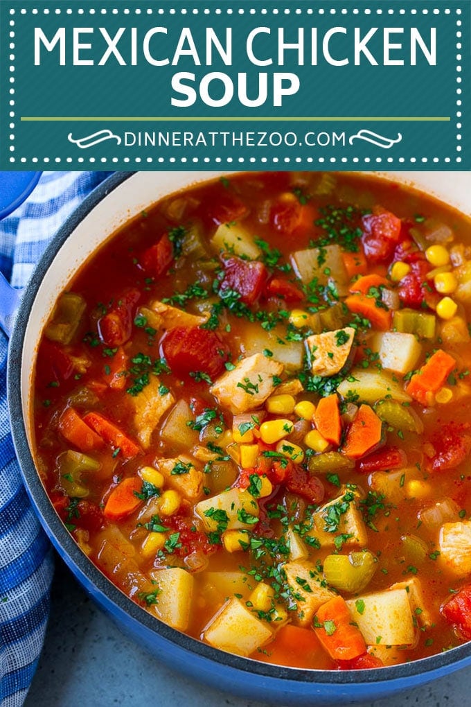 Mexican Chicken Soup | Chicken and Vegetable Soup | Chicken and Potato Soup #chicken #soup #chickensoup #mexican #healthy #dinner #dinneratthezoo