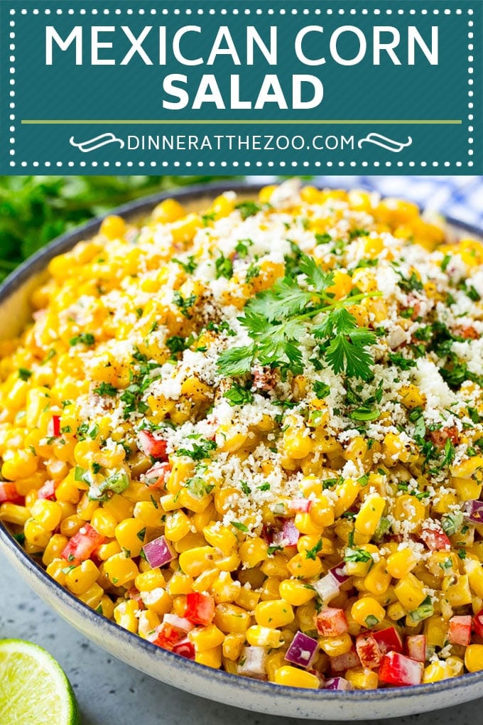 Mexican Corn Salad Recipe | Corn Salad Recipe | Mexican Street Corn #corn #salad #mexican #glutenfree #side #dinneratthezoo