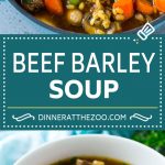 Beef Barley Soup Recipe | Beef Soup | Barley Soup #soup #beef #dinner #vegetables #dinneratthezoo #comfortfood