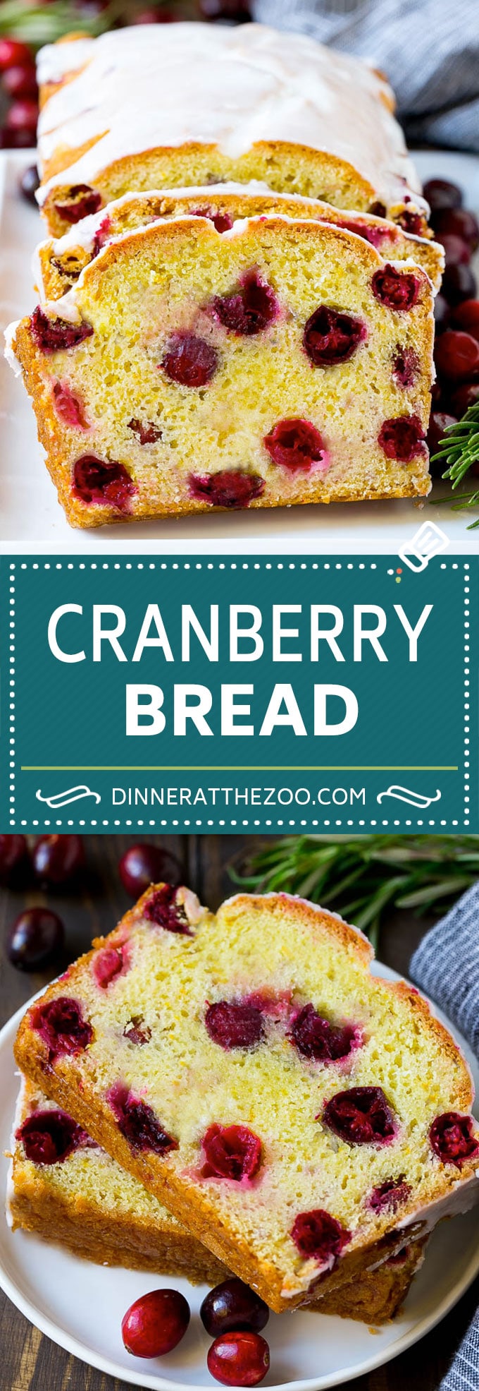 Cranberry Bread Recipe | Cranberry Loaf | Cranberry Orange Bread #cranberry #bread #baking #dessert #fall #dinneratthezoo