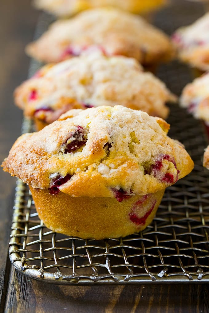 Cranberry Muffins with Orange Glaze - Dinner at the Zoo