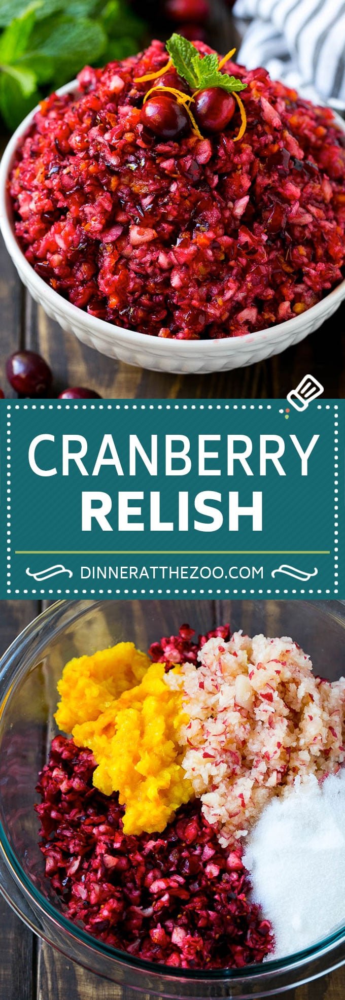 Cranberry Relish Recipe | Cranberry Sauce | Raw Cranberry Relish #cranberry #relish #sauce #thanksgiving #fall #dinner #dinneratthezoo