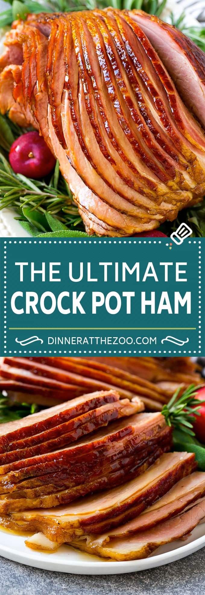 Crock Pot Ham Recipe | Slow Cooker Ham | Glazed Ham | Thanksgiving Ham | Christmas Ham | Easter Ham #ham #slowcooker #crockpot #dinner #christmas #thanksgiving #easter #glutenfree #dinneratthezoo