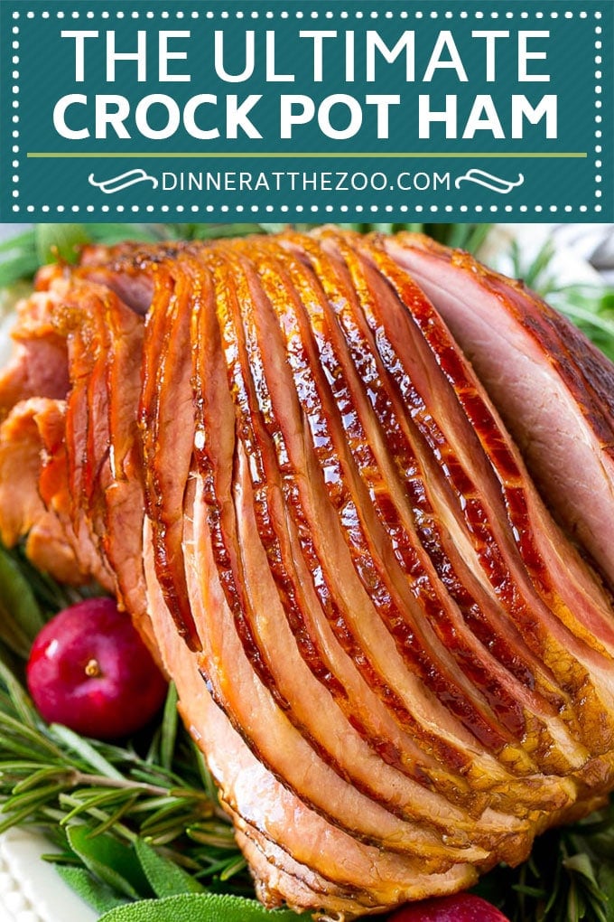 Crockpot Ham with Brown Sugar Glaze (Spiral Ham Recipe)