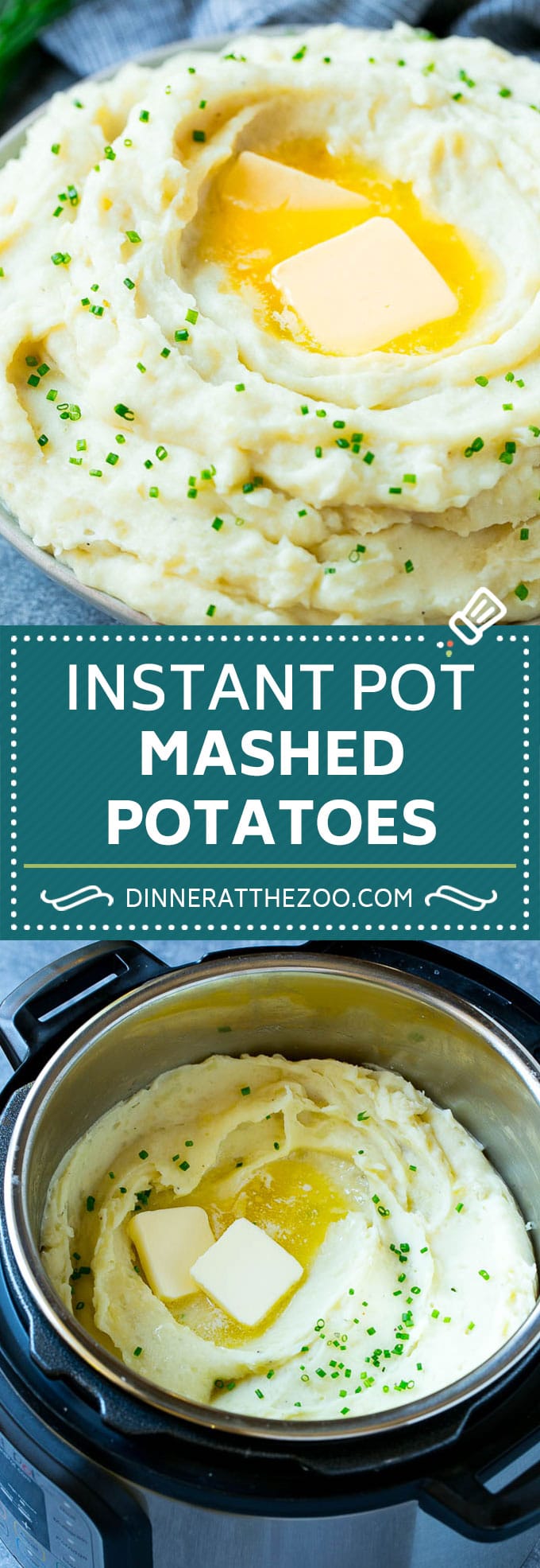 Instant Pot Mashed Potatoes Recipe | Pressure Cooker Mashed Potatoes | Easy Mashed Potatoes #potatoes #sidedish #instantpot #thanksgiving #dinner #dinneratthezoo