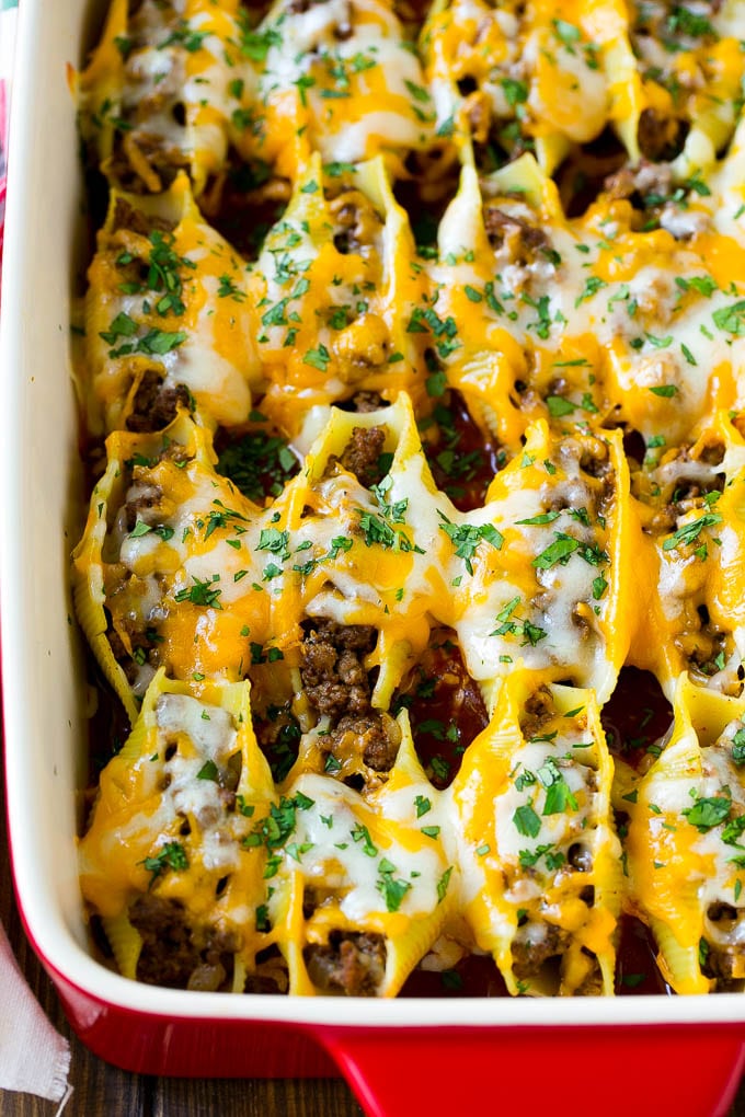 Mexican Stuffed Shells - Dinner at the Zoo