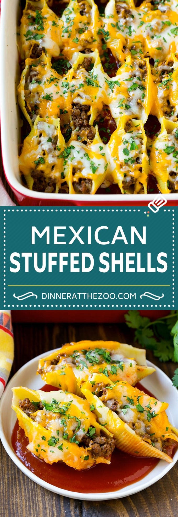 Mexican Stuffed Shells Recipe | Stuffed Shells | Mexican Pasta #dinner #pasta #mexican #beef #noodles #cheese #dinneratthezoo