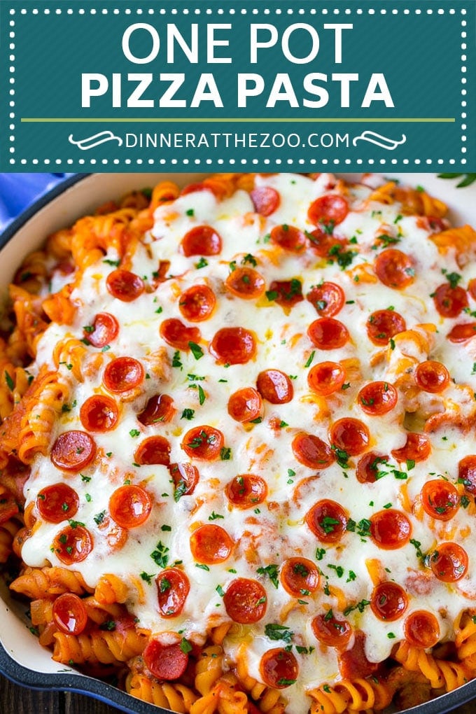 Pizza Pasta Recipe | Pepperoni Pasta | Sausage Pasta #italian #pepperoni #sausage #pizza #pasta #dinner #dinneratthezoo #onepot