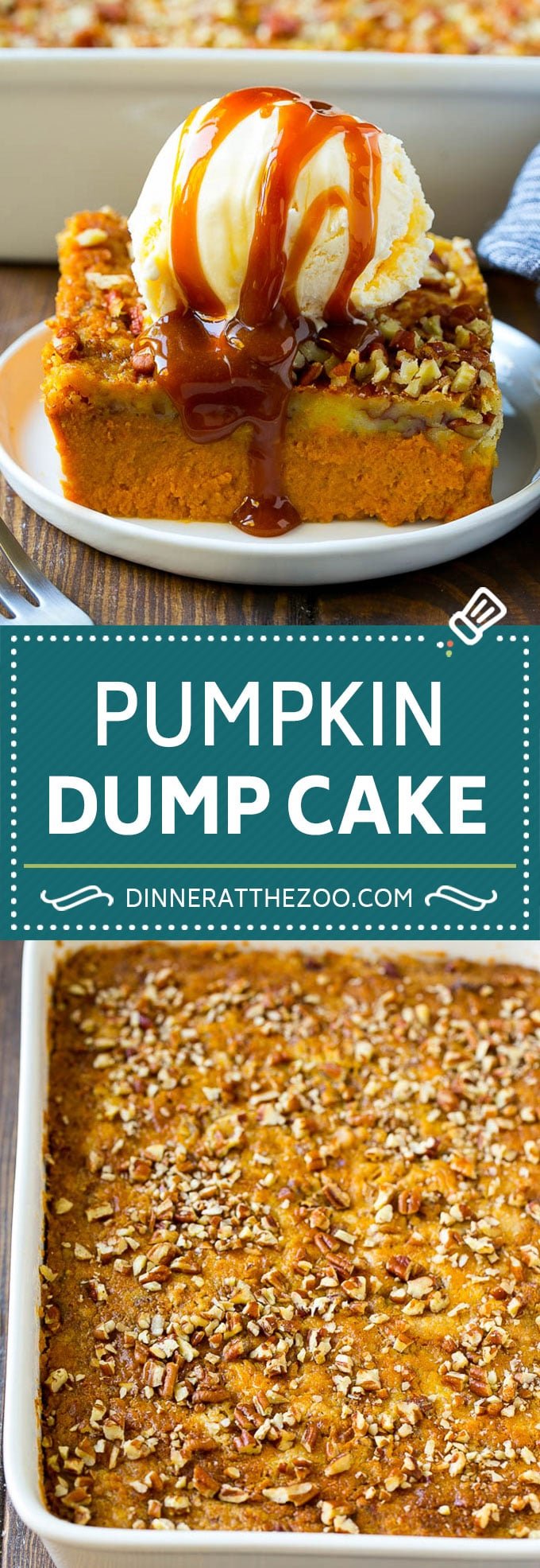 Pumpkin Dump Cake Recipe | Pumpkin Cake #cake #pumpkin #cake #pecan #fall #thanksgiving #dessert #dinneratthezoo