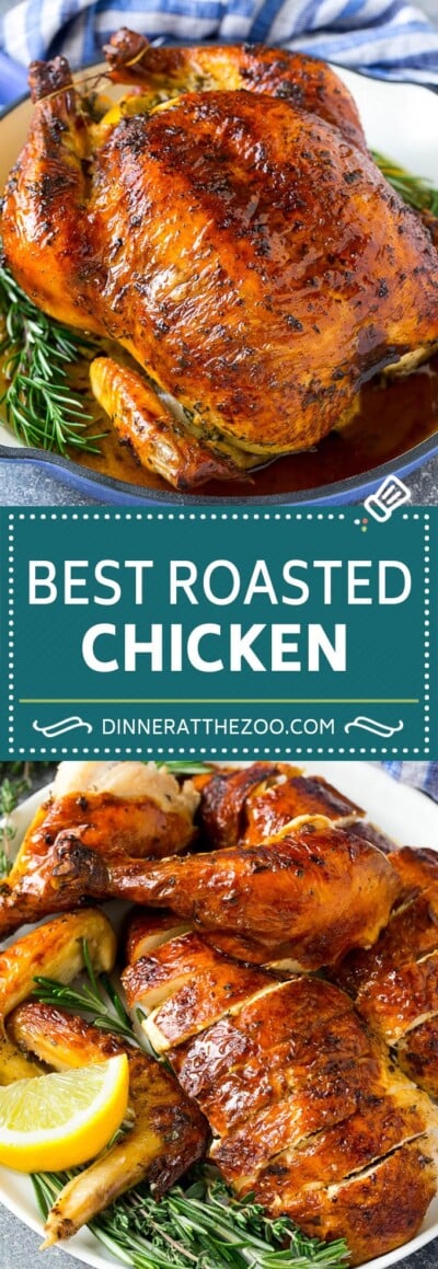 Roasted Chicken with Garlic and Herbs - Dinner at the Zoo